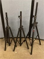 3 Aluminum Tripod Speaker Stands