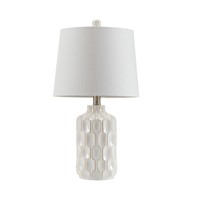 22" Contour Table Lamp Ivory $64