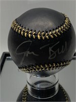 JOSH BELL AUTOGRAPHED BLACK BASEBALL WITH CASE