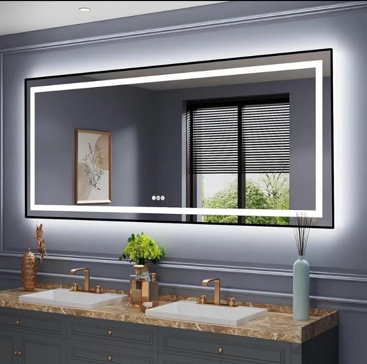 AMORHO LED LIGHTED BATHROOM MIRROR