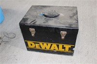 Dewalt Metal Tool Box and Power Tool