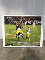 Framed and signed canvas of Adrian Amos
