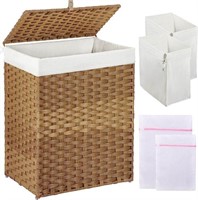 Greenstell Laundry Hamper with Lid, 90L Clothes