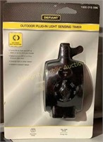 Defiant Outdoor Plug In Light Sensing Timer