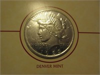 1923-D peace dollar (missing stamp - coolidge)