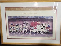 Looney Tunes 3000 Hit Club Vintage Lithograph