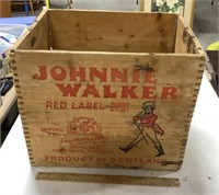 Johnnie Walker Red Wooden crate 14X10X11