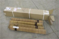 (4) Roll-up Wooden Blinds