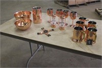 Copper Color Cups and Dishware