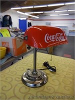 Coca-Cola Bankers Lamp, Red