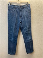 Vintage Creased Blue Jeans