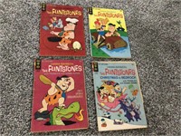 4 VINTAGE FLINSTONE COMIC BOOKS