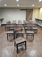 18 Sold Wood Chairs