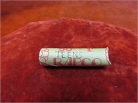 1-Roll Lincon Cents. US Coins. Teens.