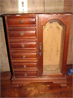 Wooden jewelry chest