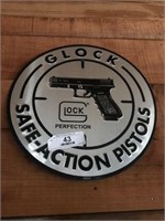Metal Glock Pistols Sign