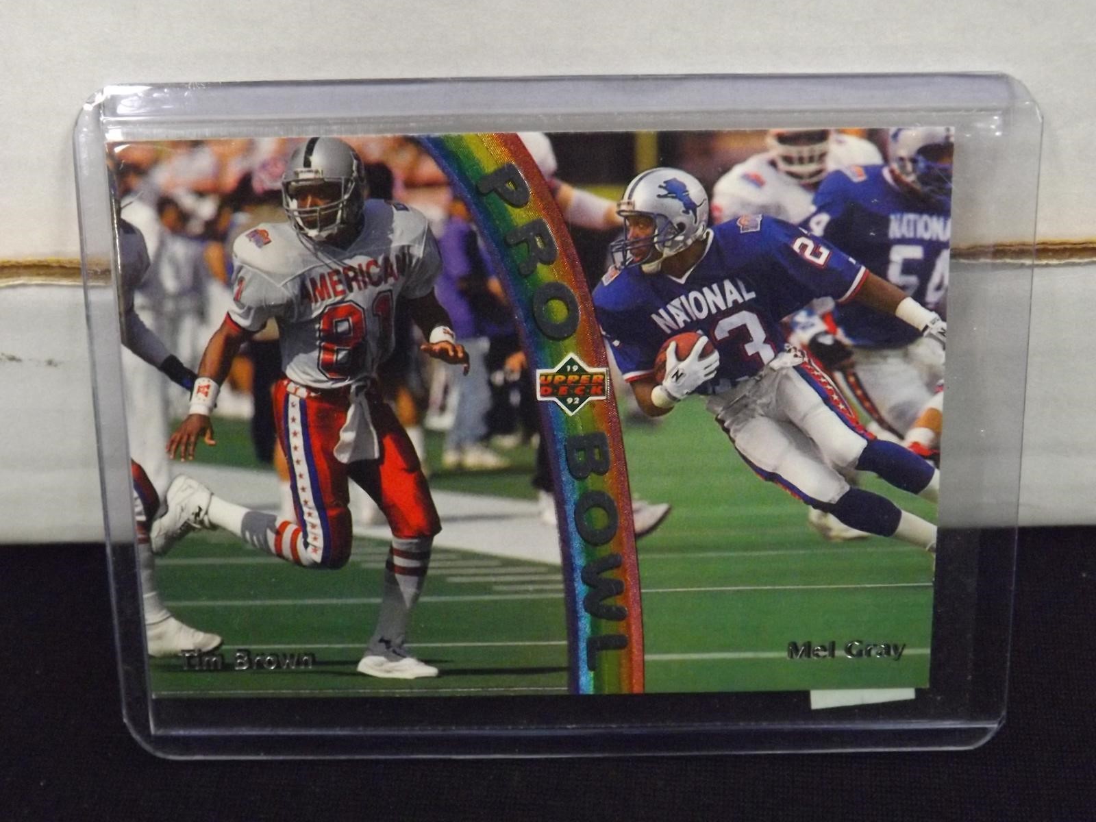 1992 UPPER DECK PRO BOWL TIM BROWN MEL GRAY