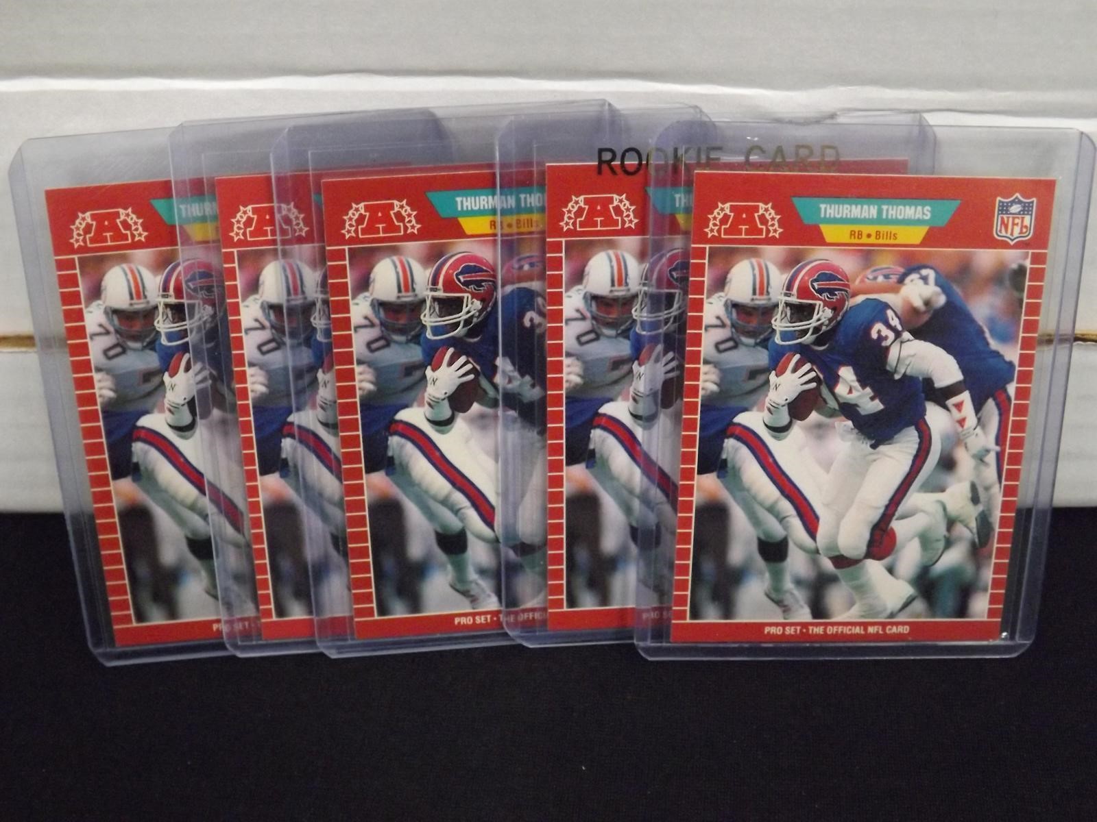 1989 PRO SET THURMAN THOMAS ROOKIE CARD LOT