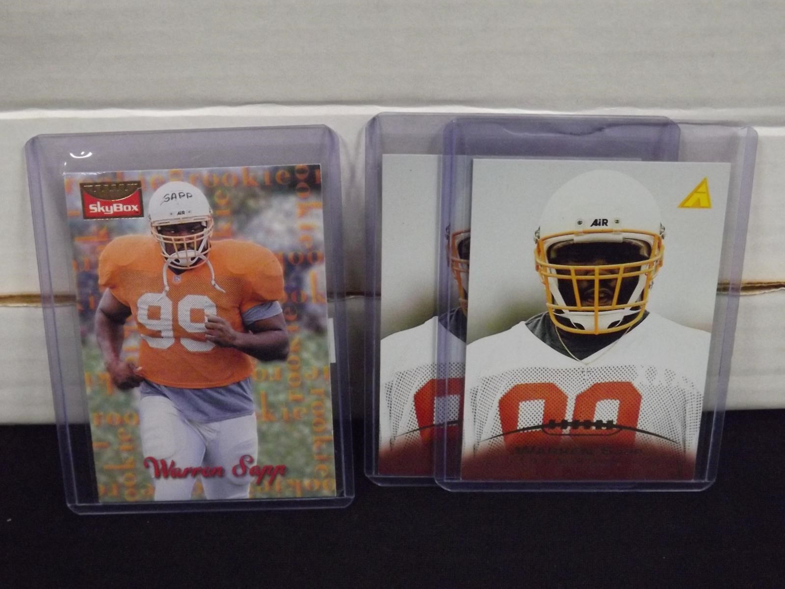 1995 PINNACLE FLEER WARREN SAPP RC LOT