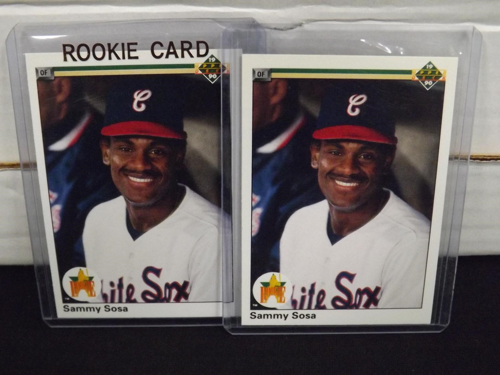 1990 UPPER DECK SAMMY SOSA ROOKIE CARD LOT