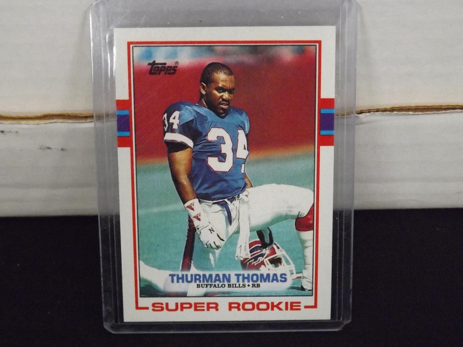 1989 TOPPS THURMAN THOMAS ROOKIE CARD HOF