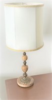 Vintage Bedside Lamp Large Shade