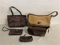 5 PCs Of Coach Hand Bags/ Accessories