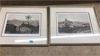 2 ROMAN SCENES FRAMED