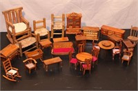 Teeny Tiny Wooden Dollhouse Furniture