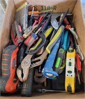 TRAY OF TOOLS, MISC