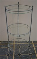 Decorative 3 Tier Metal / Glass Side Table