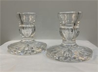 Pair Waterford Crystal Candleholders