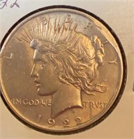 1922 Peace Silver Dollar