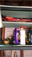 Contents in Garage Cabinet, on the left side only