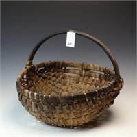 Antique Very Large Woven Basket