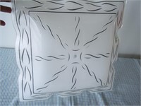 Vintage Square Light Fixture/Shade/Cover