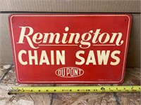 Vintage Remington Chainsaw painted tin