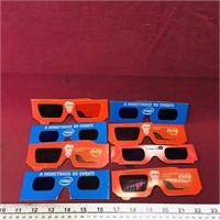 Lot Of 8 Cardboard Movie Theater 3D Glasses