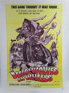 Werewolves on Wheels (1971) Linen Backed Poster