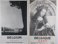 Vintage 1950s Belgium Travel Posters Lot of (2)