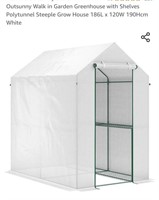 Outsunny 6.1-ft L x 4-ft W x 6.3-ft H Greenhouse