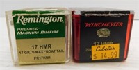 (100) Rounds of Remington and Winchester 17 HMR