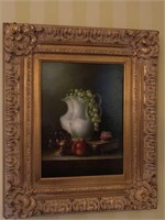 Gold Framed Oil Painting--24" x 21"