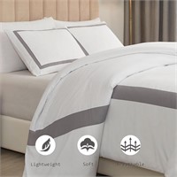 Duvet Cover white -Gray