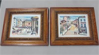 Pair of Framed PARIS Prints-By J. Anthony Buzzelli