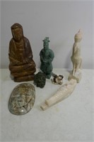 Stoneware Asian & Egyptian Sculptures