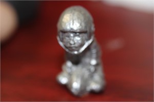 A Small Pewter Football Player