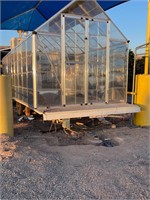 20ft Dual axle trailer with greenhouse