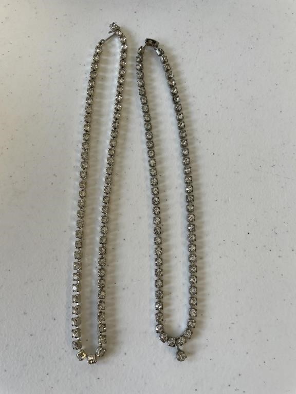 2 16" Art Deco necklaces