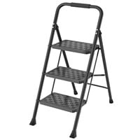 HBTower 3 Step Ladder, 3 Step Stool for Adults, 3